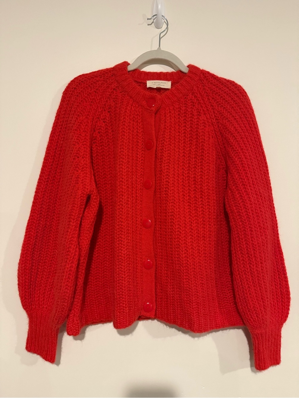 Sezane Emile Cardigan in Red Size Small